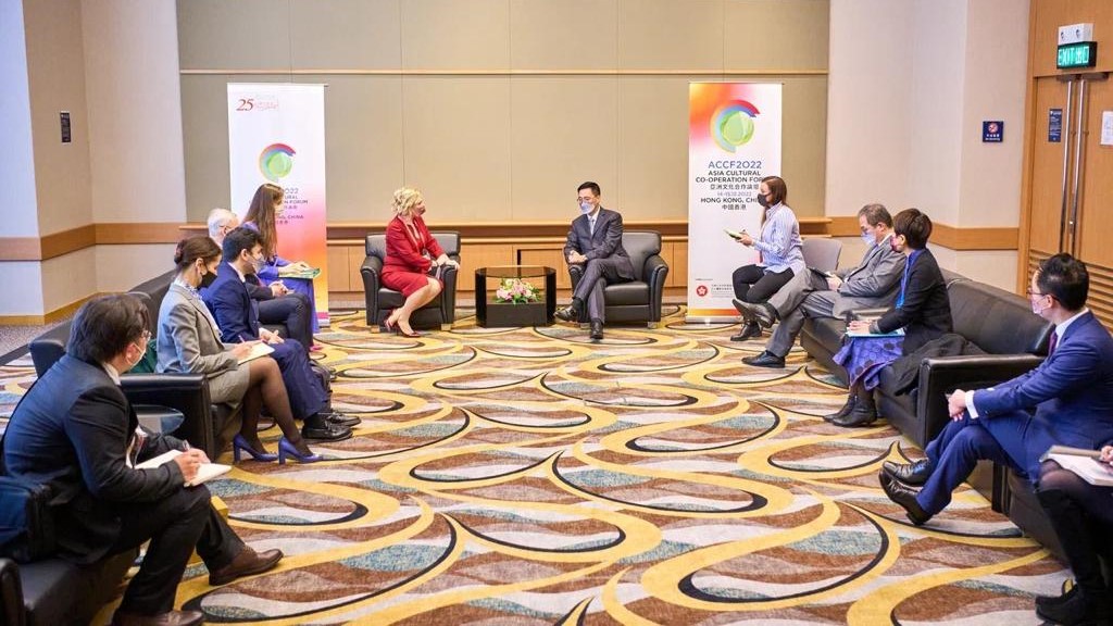 俄羅斯聯(lián)邦文化部長奧爾加．柳比莫娃：俄羅斯積極推動國際文化合作