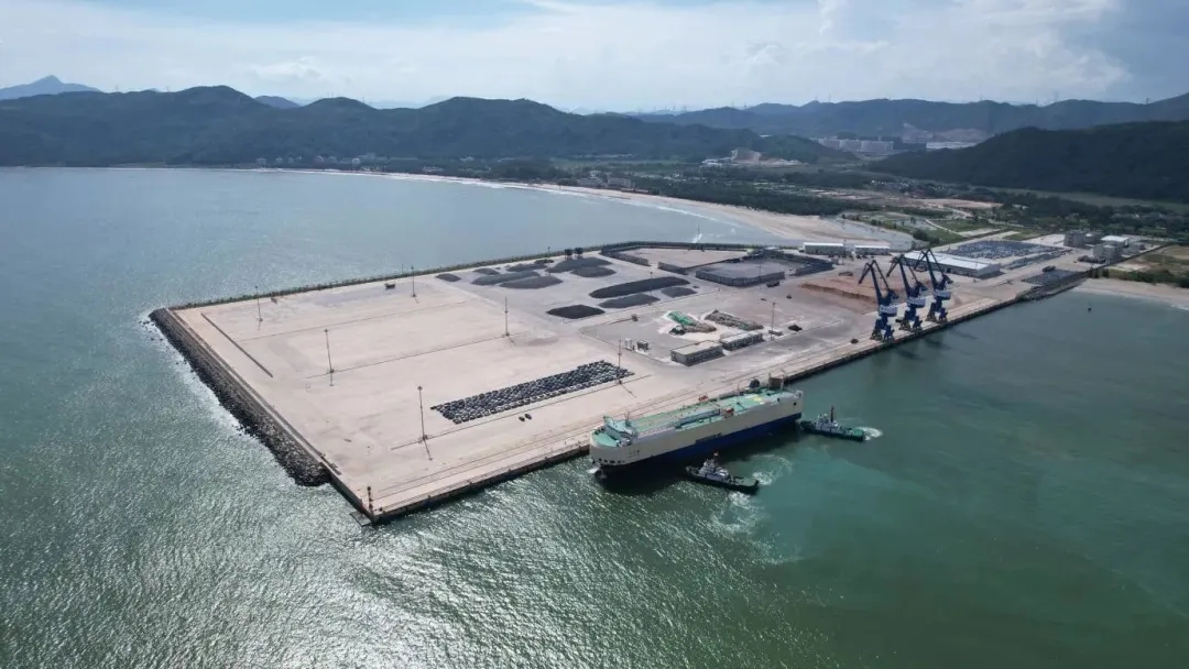 小漠國際物流港首次獨(dú)立包船出口1580輛汽車