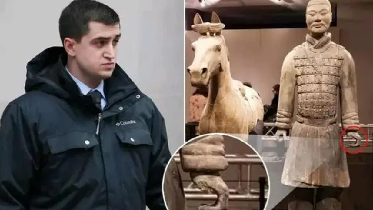 掰斷兵馬俑手指6年後 美國(guó)特拉華州男子被判5年緩刑