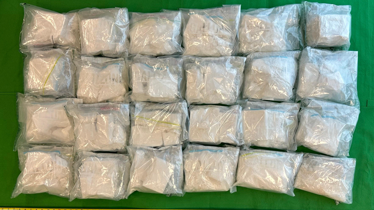 海關(guān)屯門檢獲值1900萬(wàn)元懷疑可卡因 拘1人