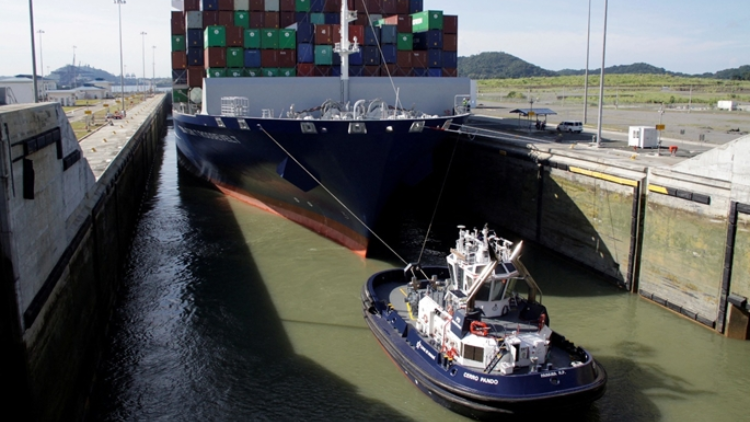 乾旱持續(xù)致水位下降 巴拿馬運(yùn)河限制通行船舶數(shù)量