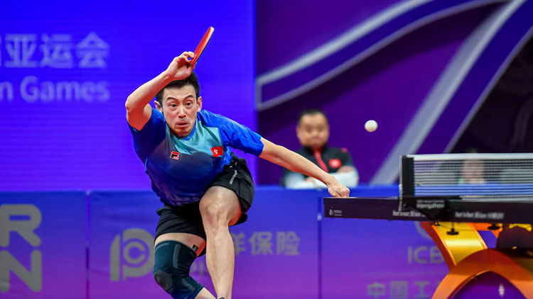 港隊(duì)亞運(yùn)直擊｜乒乓球男單不敵國家隊(duì)王楚欽 港隊(duì)黃鎮(zhèn)廷摘銅