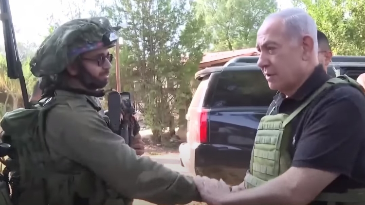 以色列總理及防長(zhǎng)視察「前線」