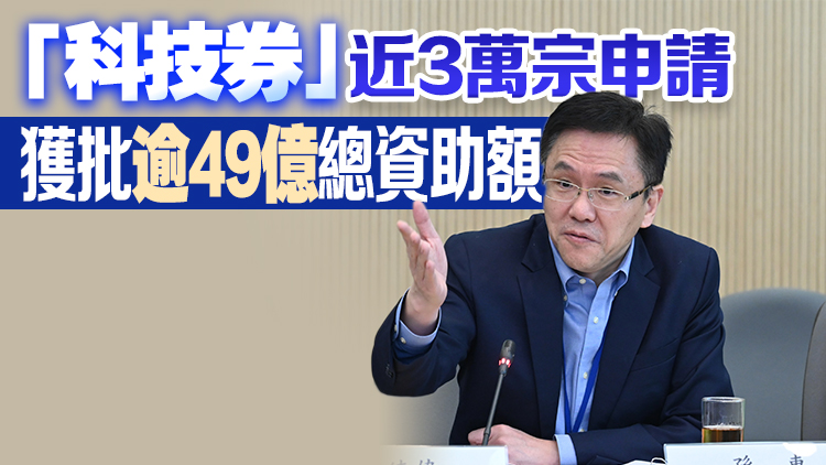 孫東：未有計(jì)劃為個(gè)別行業(yè)增設(shè)專項(xiàng)計(jì)劃 鼓勵(lì)業(yè)界利用「科技券」