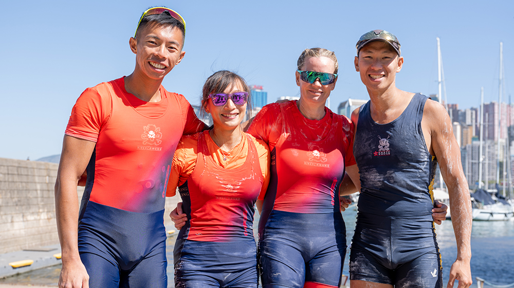 港隊(duì)選手出戰(zhàn)鐵人賽 許詠淇趙顯臻奪金 陳鈺文得銀