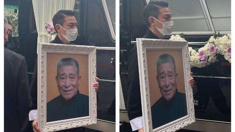 有片｜?劉德華父親出殯 靈車抵達(dá)火葬場