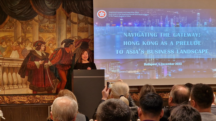 駐柏林經(jīng)貿(mào)辦在布達佩斯向匈牙利企業(yè)介紹香港商機