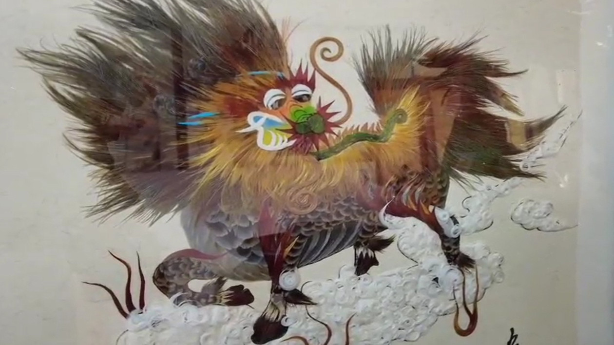 【視聽(tīng)山東】寧陽(yáng)秦氏羽粘畫(huà)