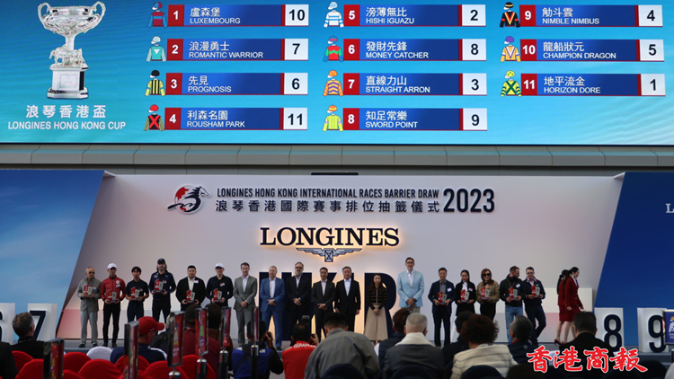 國際賽日香港盃 浪漫勇士抽幸運(yùn)七檔 沈集成：有助陣上走生位