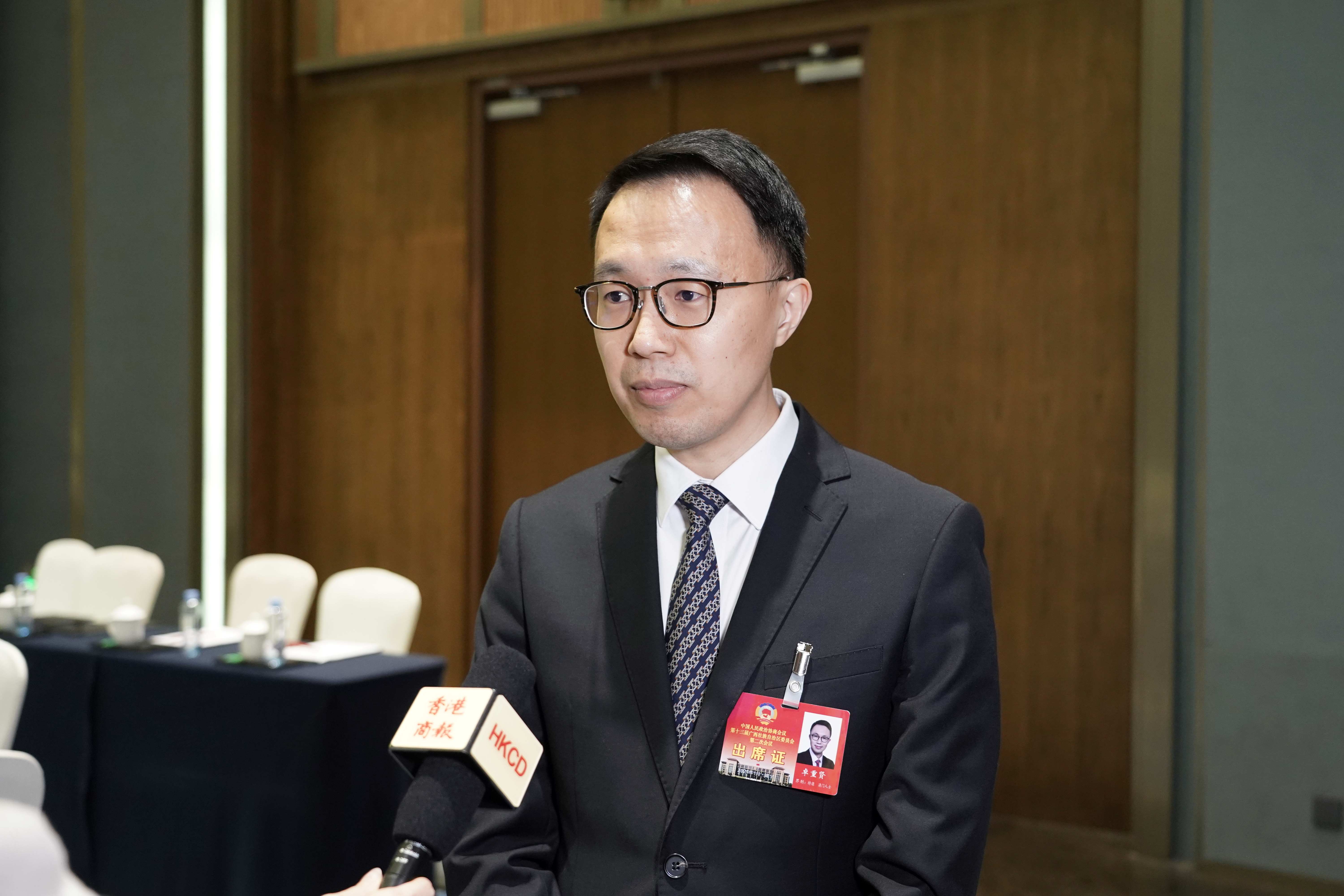 【廣西兩會(huì)】澳委卓重賢：多舉措加強(qiáng)廣西與灣區(qū)科創(chuàng)合作