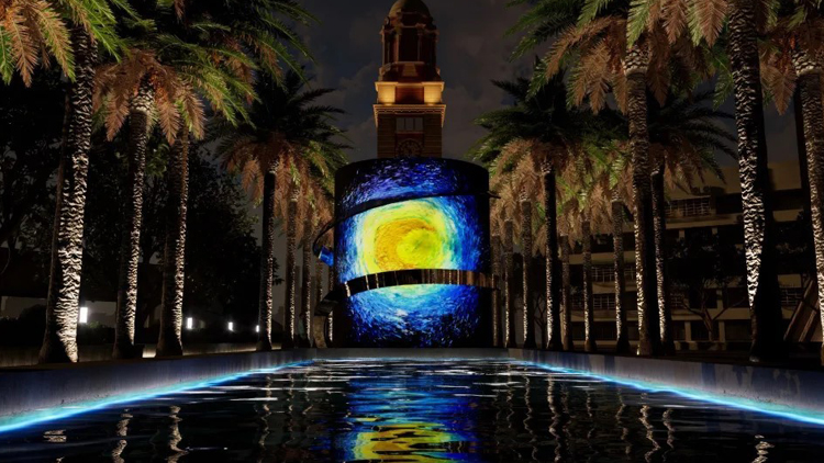 「梵高·樂(lè)印」藝術(shù)展28日起亮相 尖沙咀鐘樓免費(fèi)睇