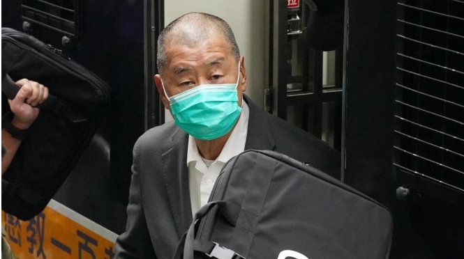 黎智英案︱控方指被告曾申請(qǐng)更改保釋條件 以赴美探孫女為名晤美官員為實(shí)