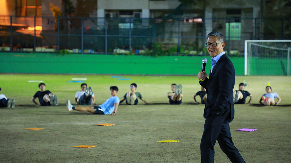 蕭澤頤親臨「薪火計劃」體能訓(xùn)練工作坊勉勵學(xué)員