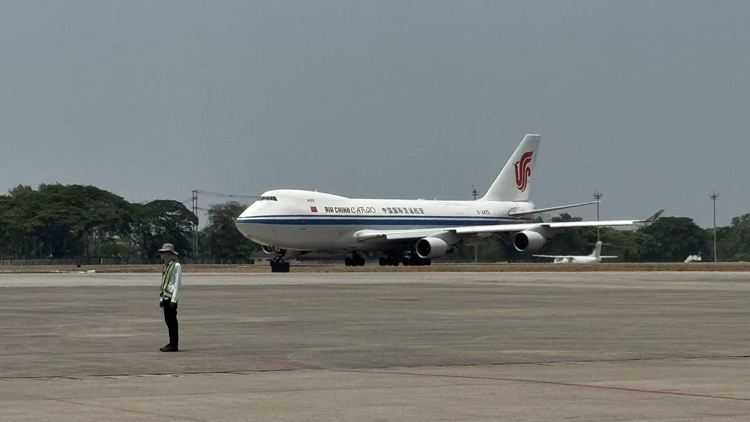 中國政府援緬第三批抗震救災(zāi)物資抵達(dá)仰光