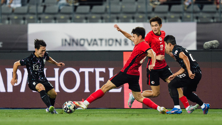 東亞盃次戰(zhàn)防線有改善 港足0:2不敵韓國