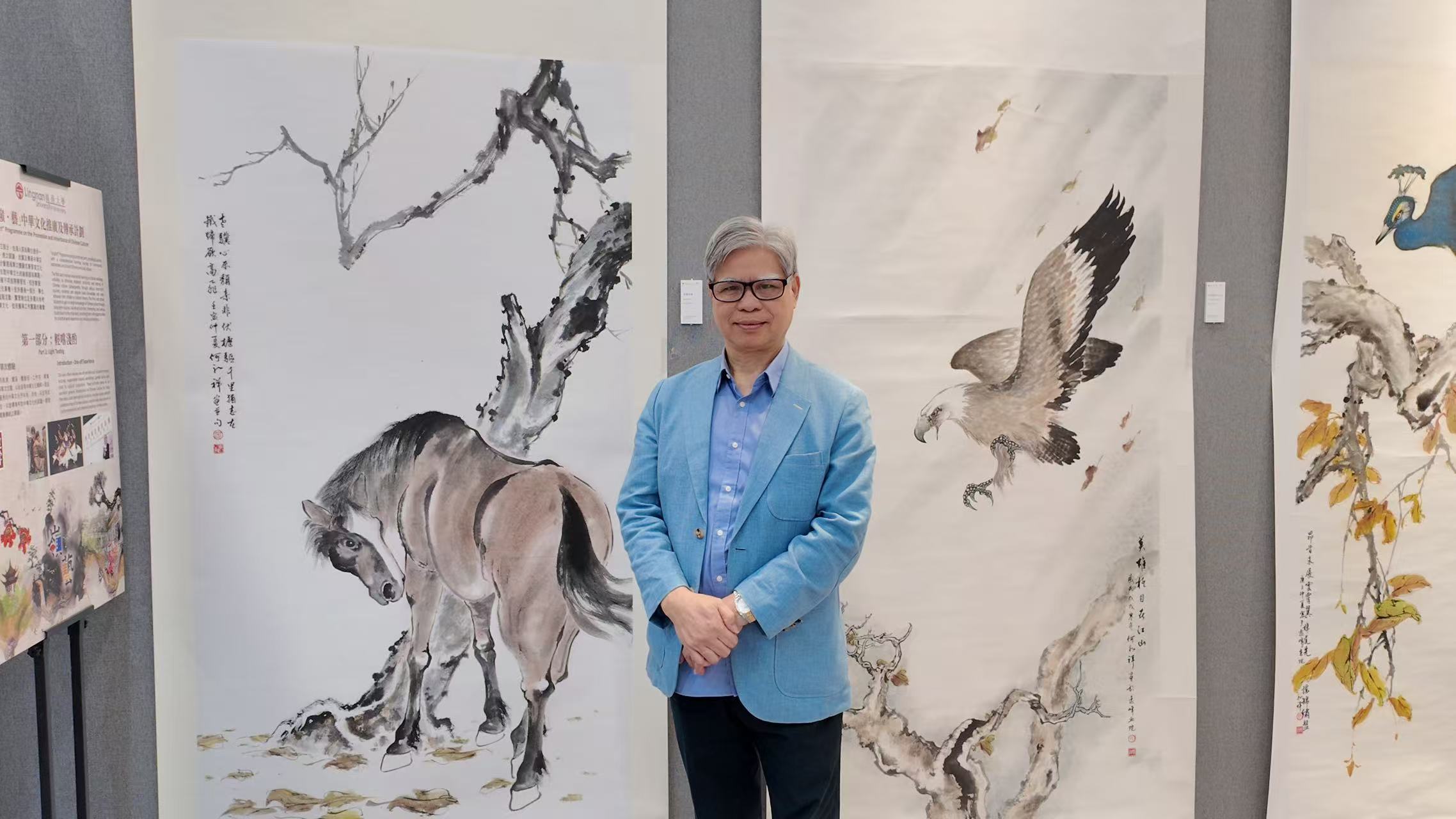 有片｜【藝術(shù)】師生共繪嶺南春色 何永祥攜20學(xué)子西九辦畫(huà)展