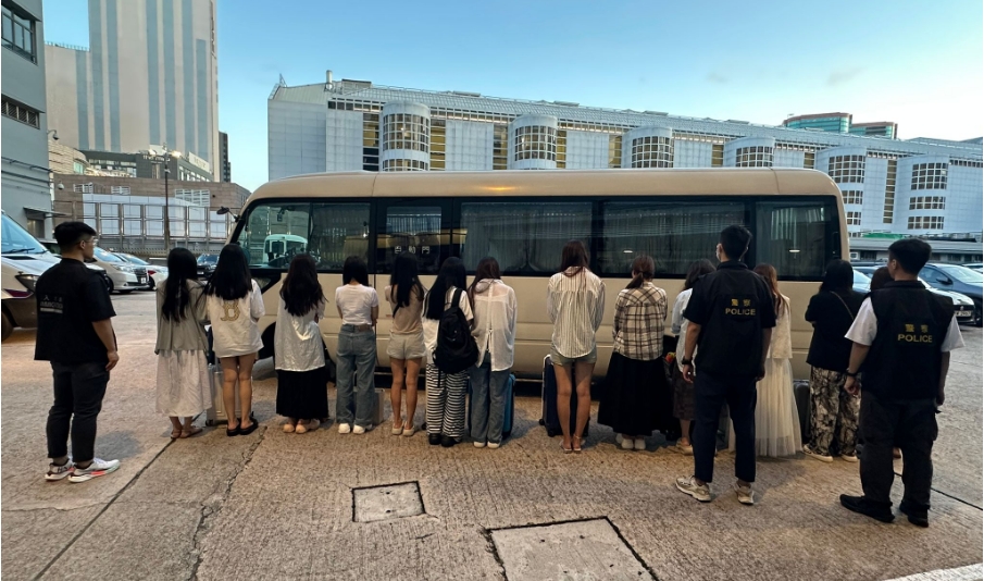 警方油尖掃黃 拘捕27名女子
