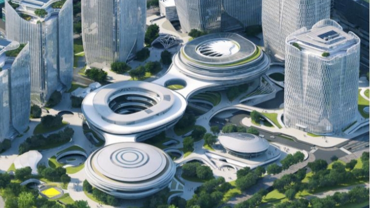 騰訊總部解鎖 「中央綠脊」 「工作一生活一休閒」無(wú)縫轉(zhuǎn)換立體城市顯現(xiàn)