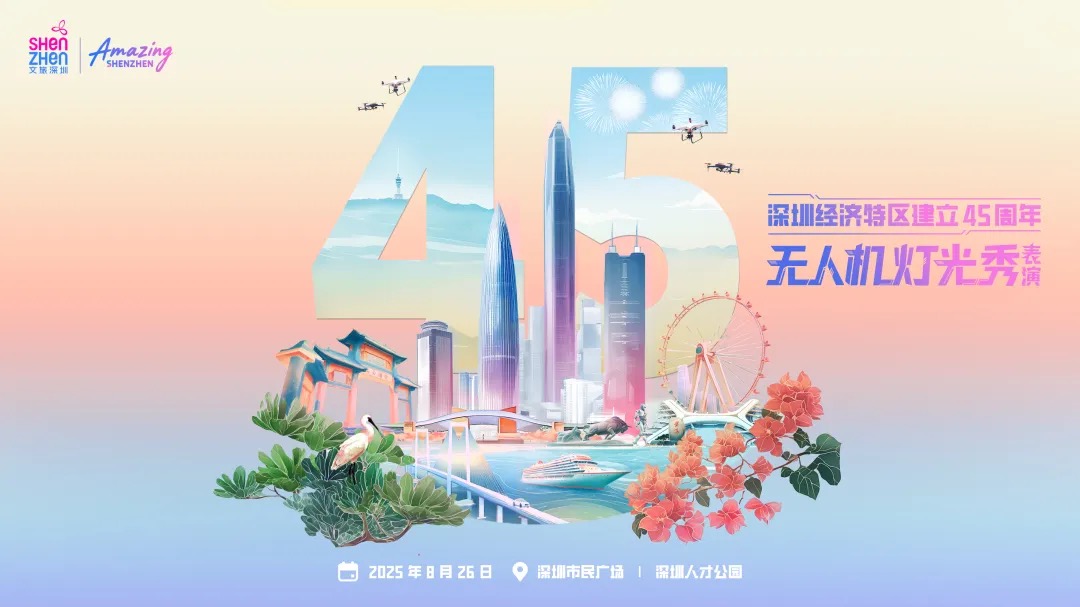 特區(qū)45載風(fēng)華正茂 1.2萬(wàn)架無(wú)人機(jī)繪就深圳光影長(zhǎng)卷