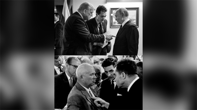 美媒稱特朗普發(fā)與普京合影秀強(qiáng)硬