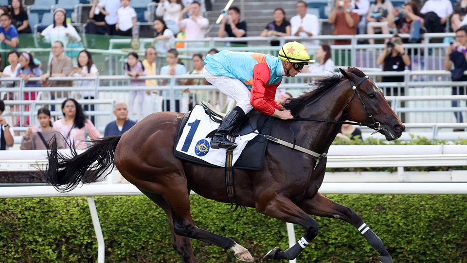 梁家俊拍奧爾民贏騎師競跑 嘉應高昇試草閘半力言旋