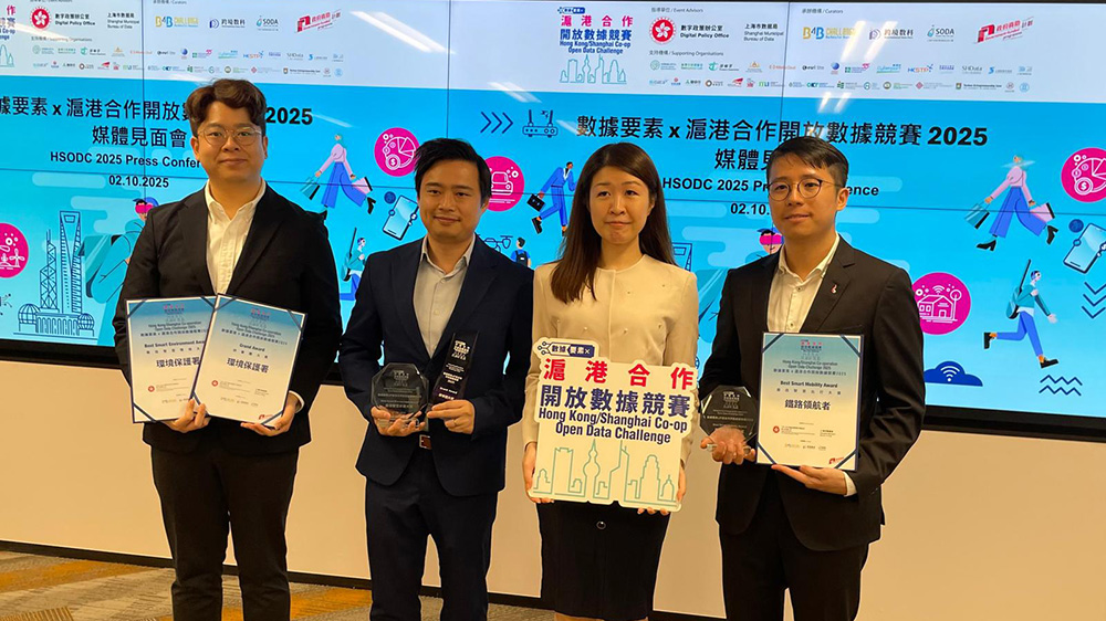 港兩支團隊奪滬港數(shù)據(jù)競賽大獎