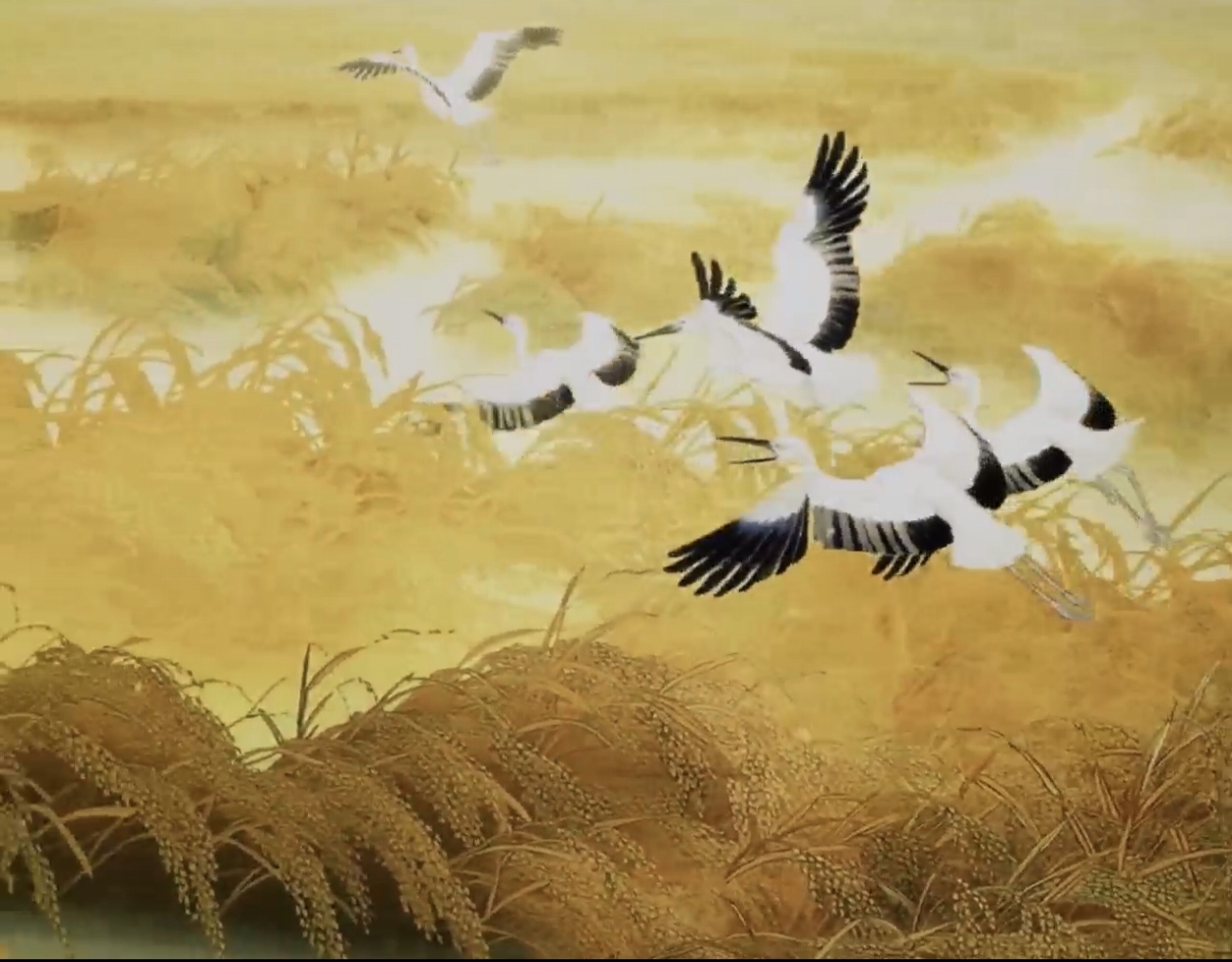 有片|山海氣象潤京城！楊德衡經(jīng)典畫作《稻香季節(jié)》綻放遼寧美術(shù)風(fēng)采