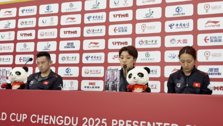 宏福苑大火｜杜凱琹 黃鎮(zhèn)廷：這幾天港乒心裡都很難受